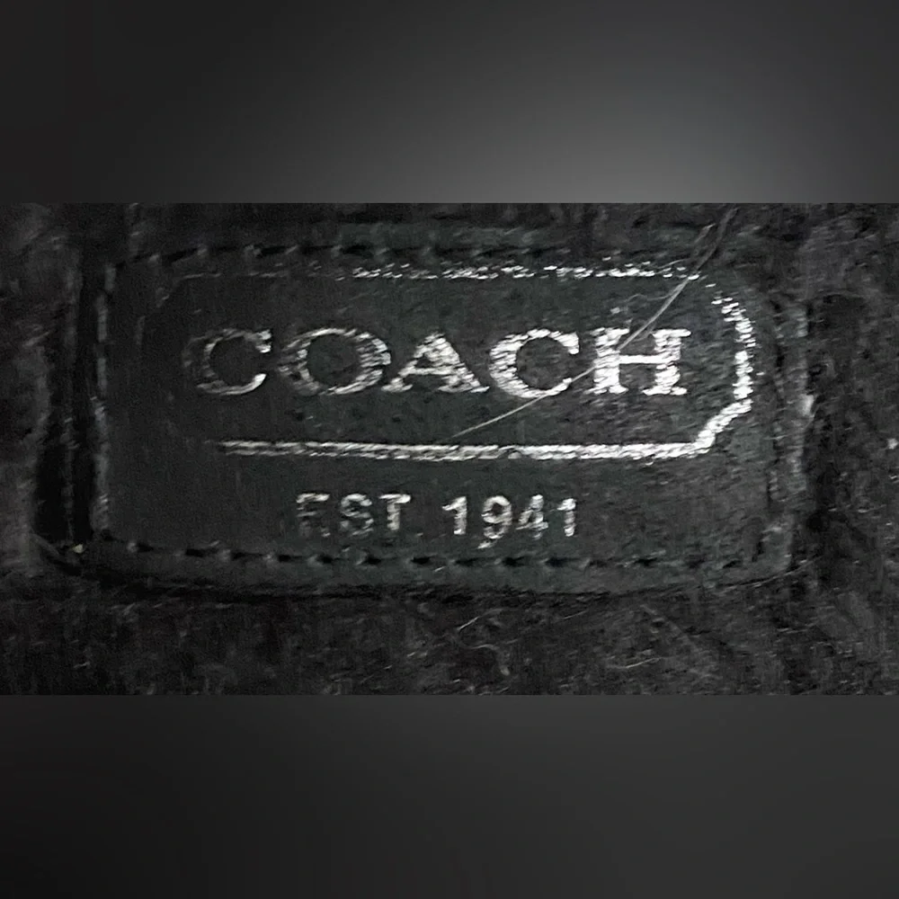 Coach Women's Antonia Loafers Shearling Suede Black Moccasins Shoes US Size 6.5B